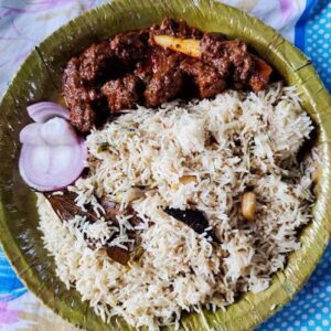 mutton curry pulao rice